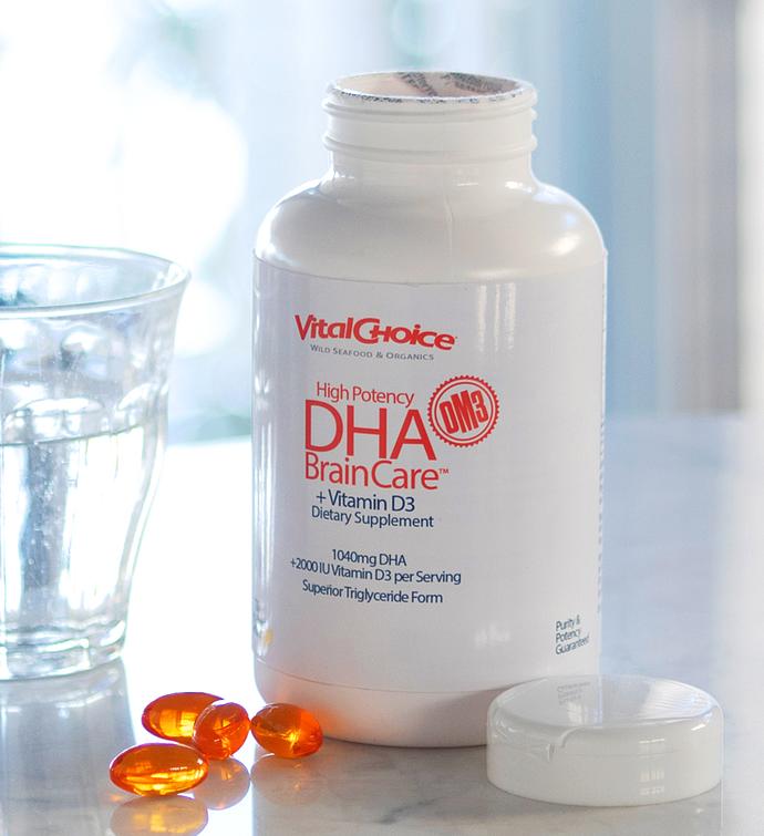 High DHA BrainCare® + Vitamin D3 - NSF Certified for Sport®